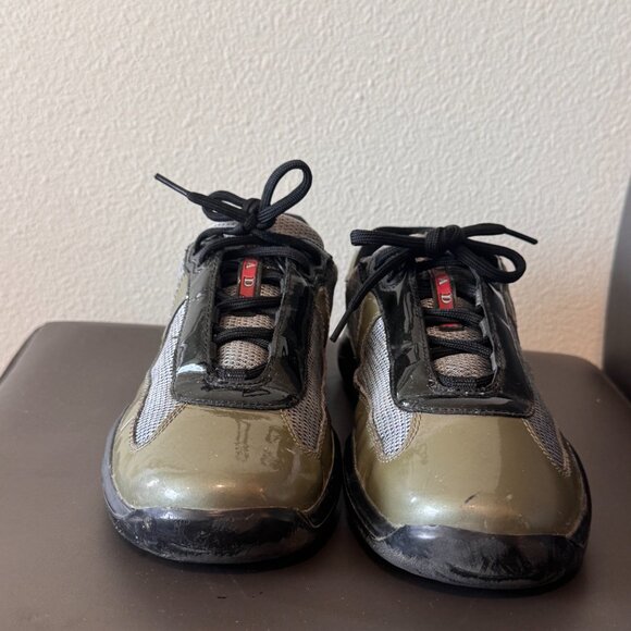 Prada Men's America's Cup Sneakers – Patent Leather - Picture 3 of 6